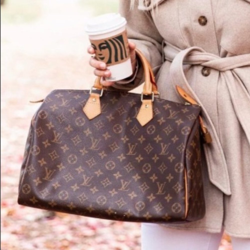 🌠💯AUTHENTIC💯🌠 Louis Vuitton Monogram Speedy 35 Boston Bag